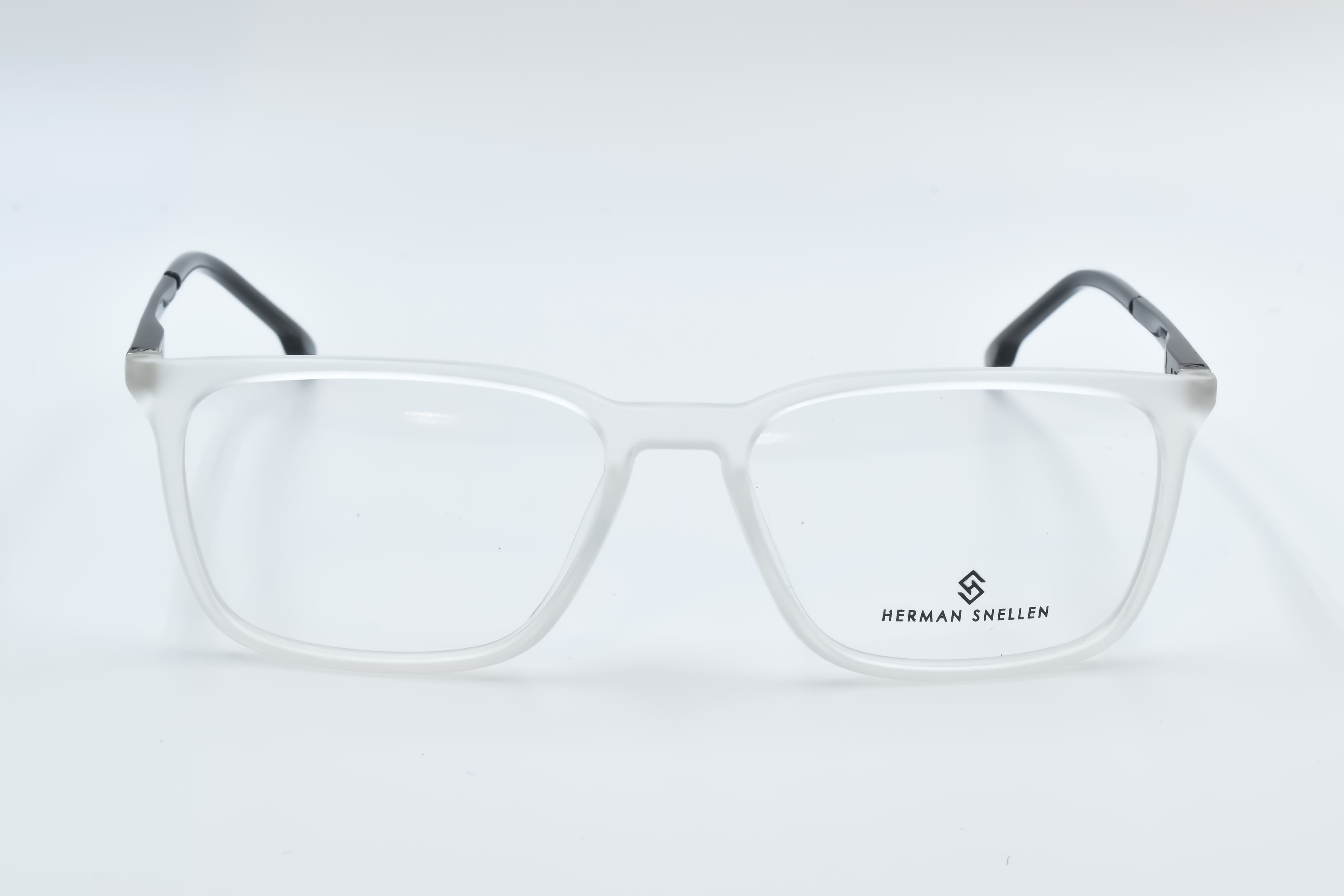 Herman Snellen 004007 , Wayfarer, White Transparent
